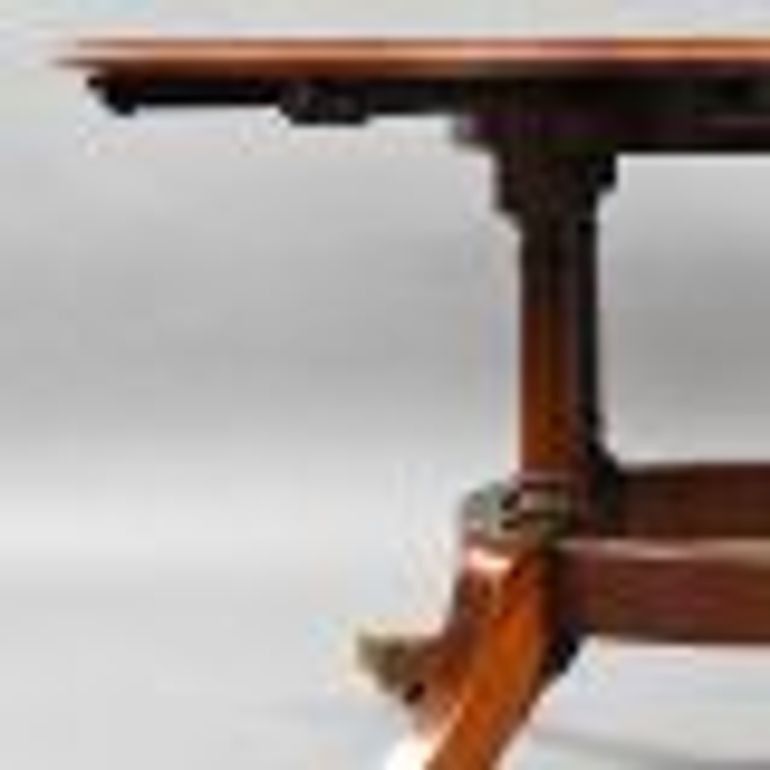 Antique Circular Mahogany Extending Table