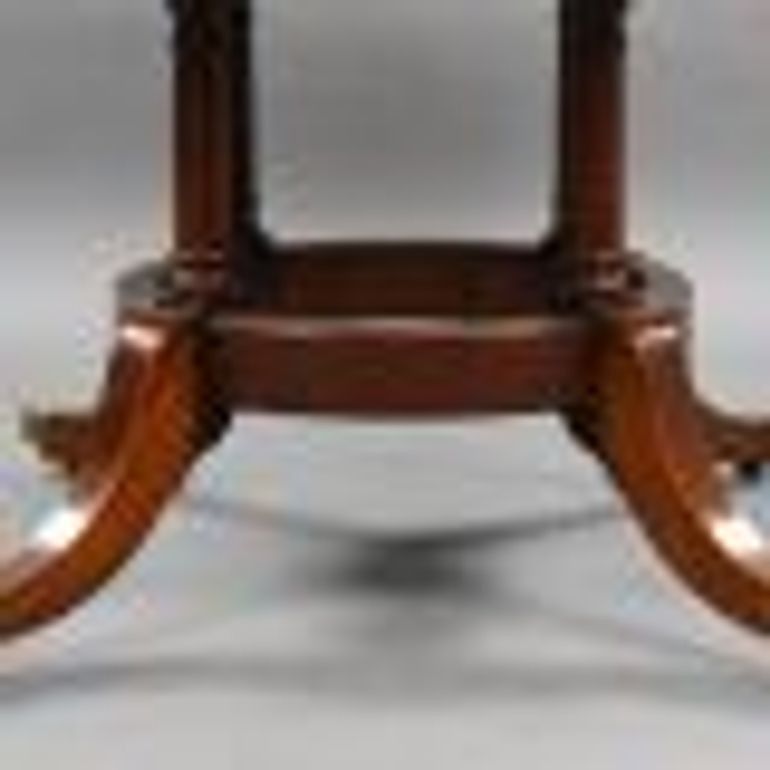 Antique Circular Mahogany Extending Table