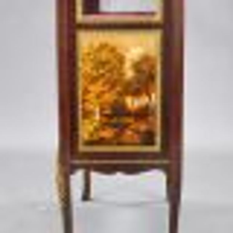 Antique Vernis Martin Display Cabinet by H & L Epstein