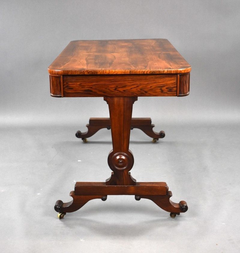 Antique Regency Rosewood Library Table