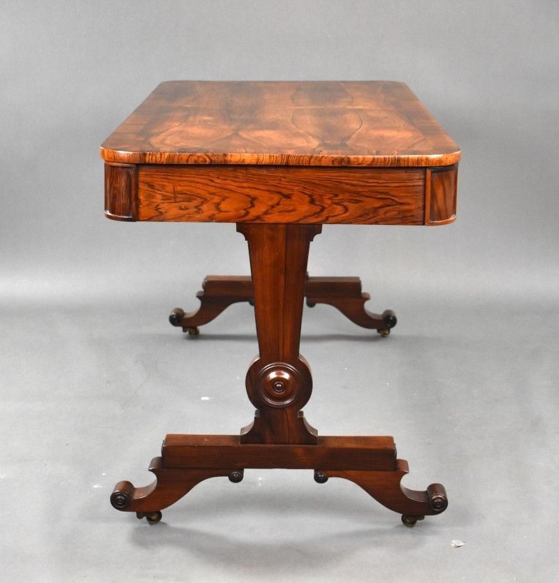 Antique Regency Rosewood Library Table