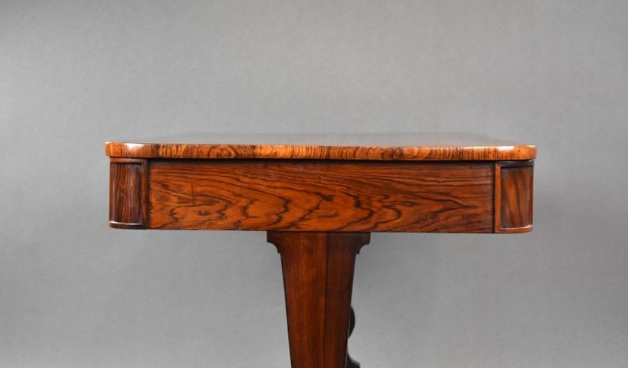 Antique Regency Rosewood Library Table