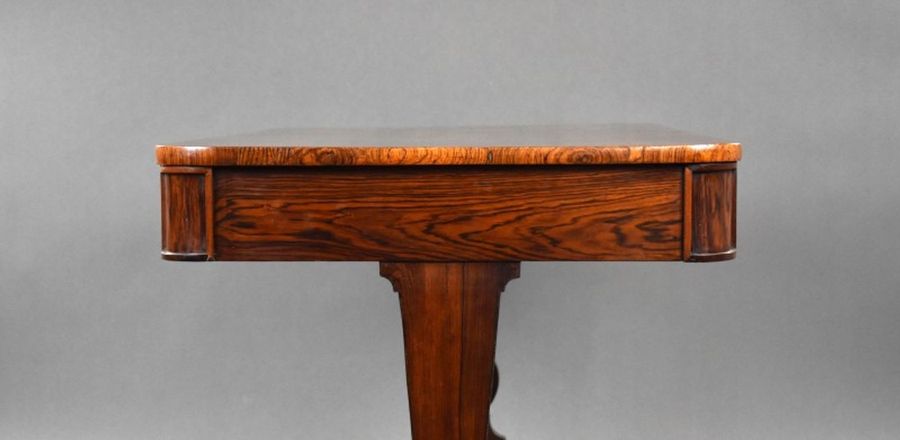 Antique Regency Rosewood Library Table