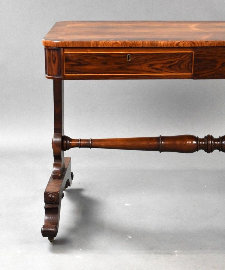 Antique Regency Rosewood Library Table