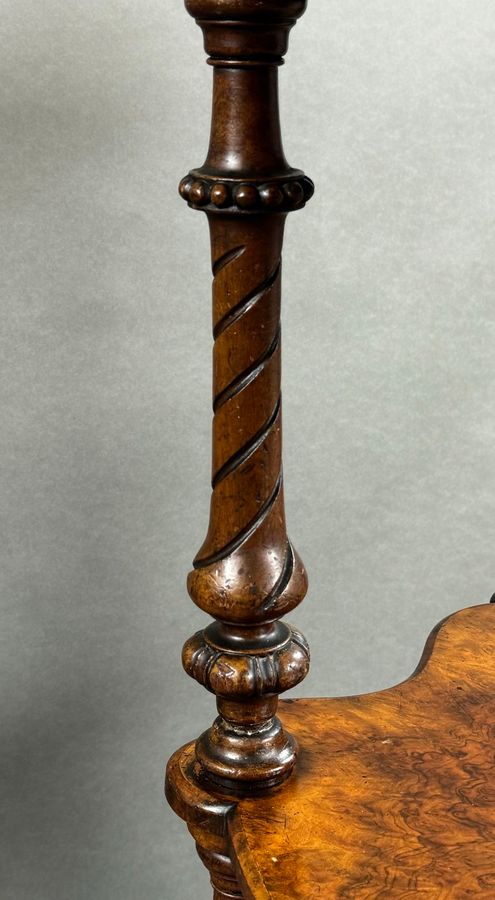 Antique Victorian Burr Walnut Whatnot