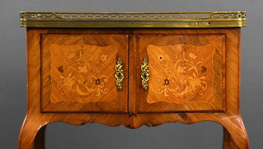 Antique Antique French Marquetry Side Cabinet