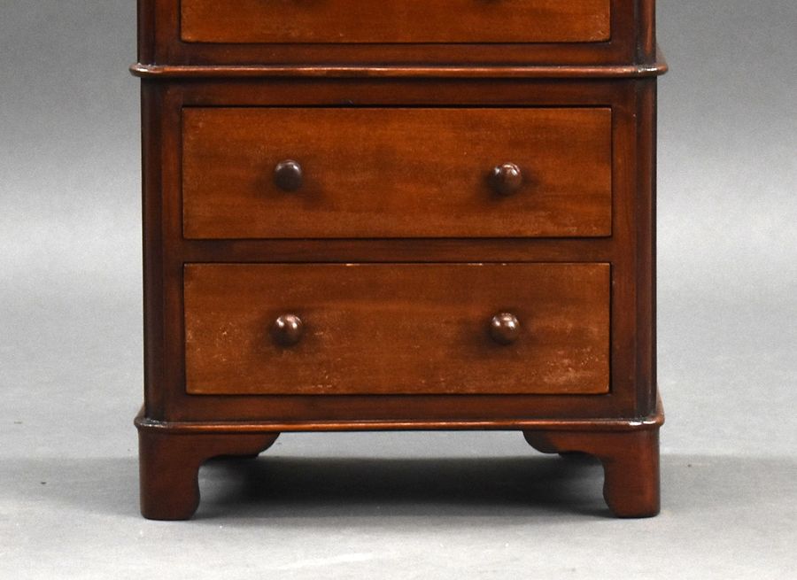 Antique Miniature Victorian Mahogany Chest on Chest