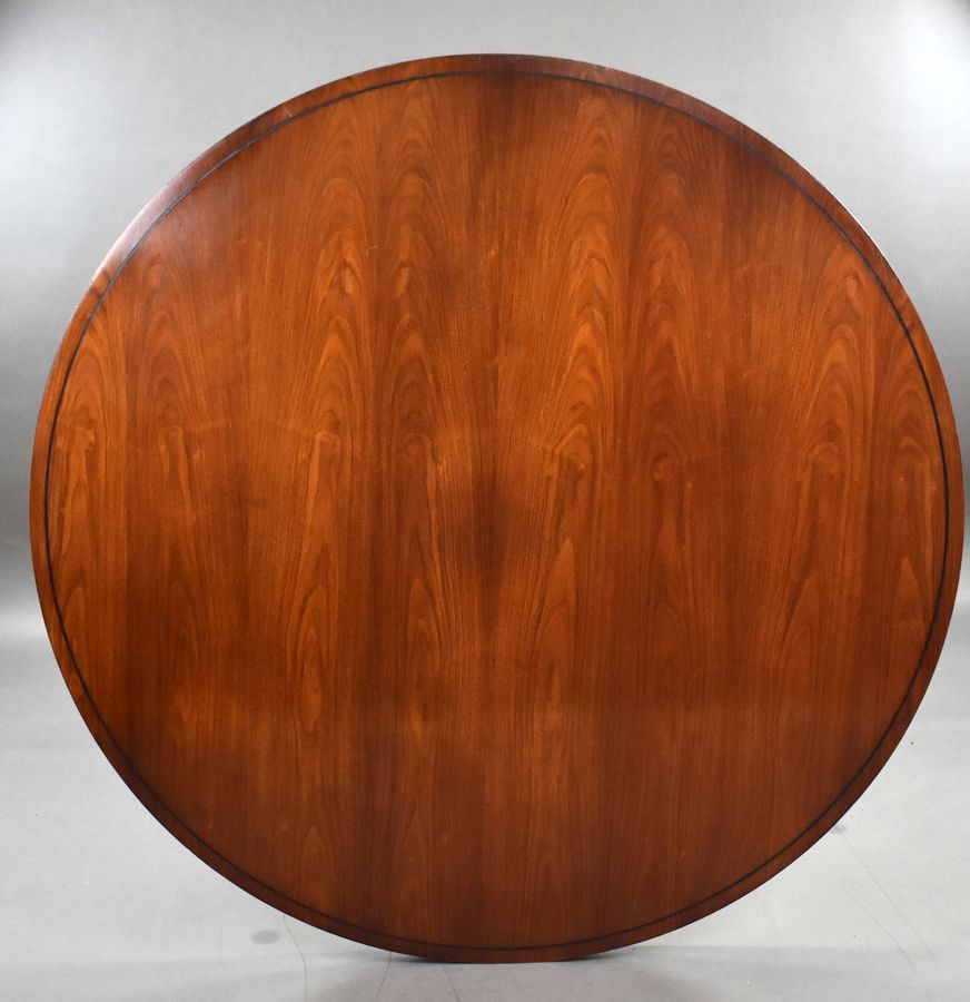 Antique Large Rosewood Circular Dining Table