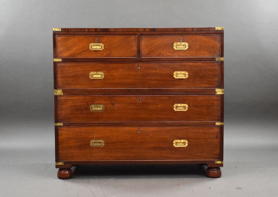 Victorian Mahogany Campaign Chest