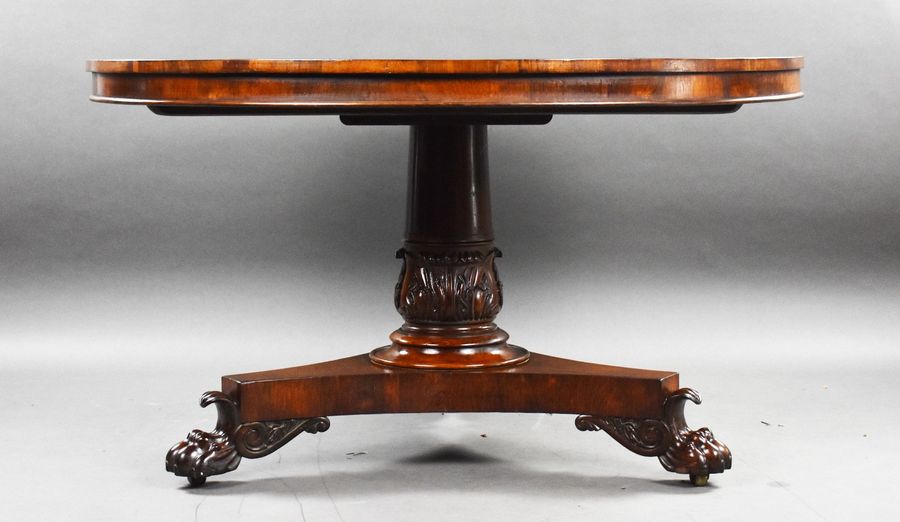 Antique William IV Round Rosewood Breakfast Table