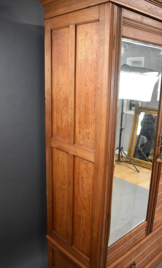 Antique Edwardian Walnut Wardrobe