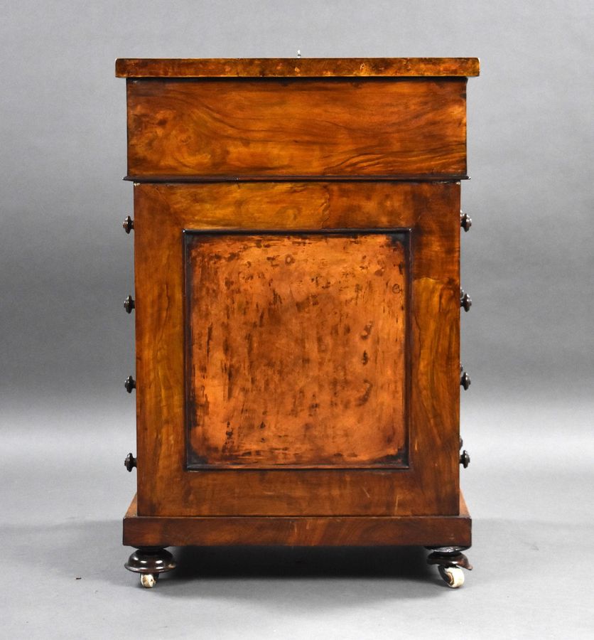 Antique Victorian Burr Walnut Davenport