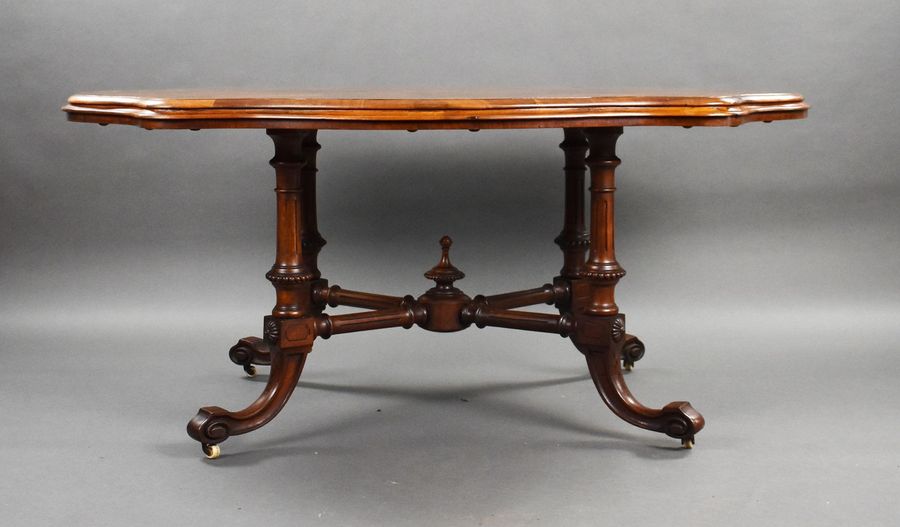 Antique Victorian Burr Walnut Centre Table