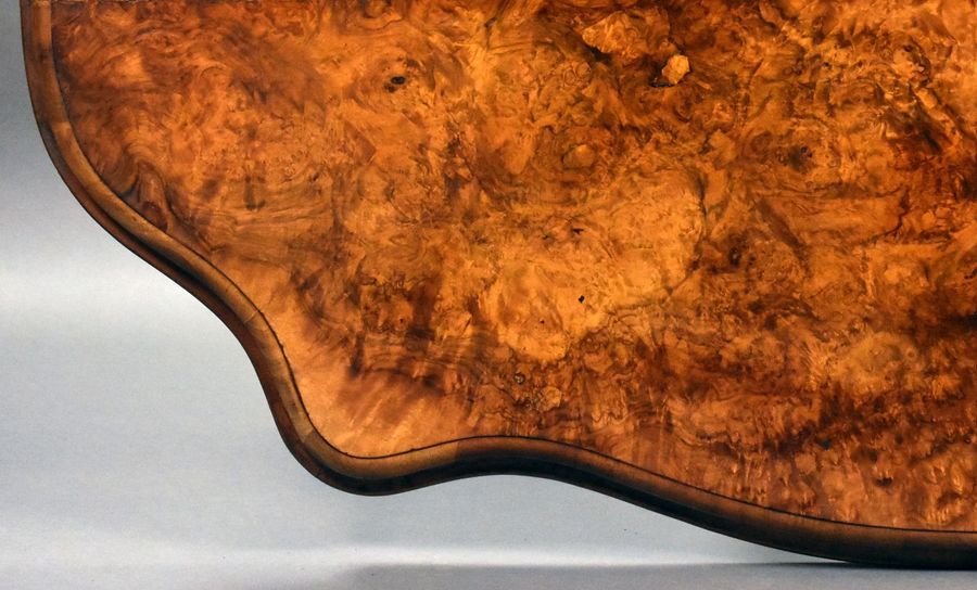 Antique Victorian Burr Walnut Centre Table