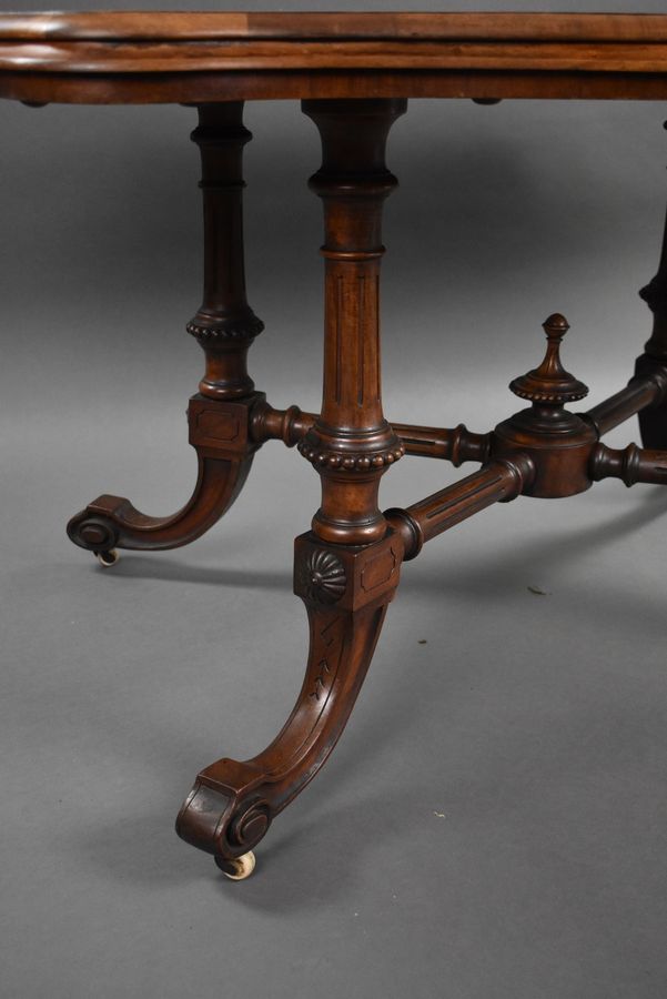 Antique Victorian Burr Walnut Centre Table