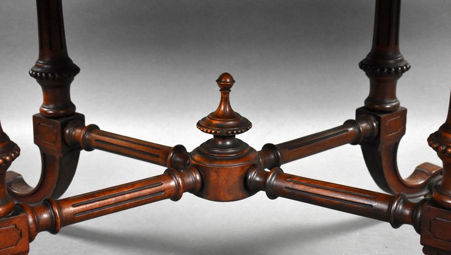 Antique Victorian Burr Walnut Centre Table