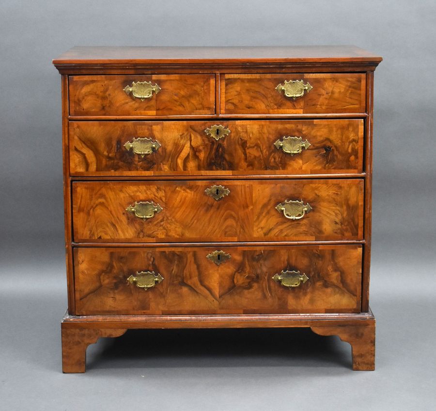 Antique George II Burr Walnut Chest of Drawers