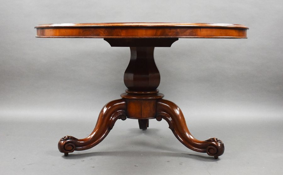 Antique Victorian Mahogany Round Breakfast Table