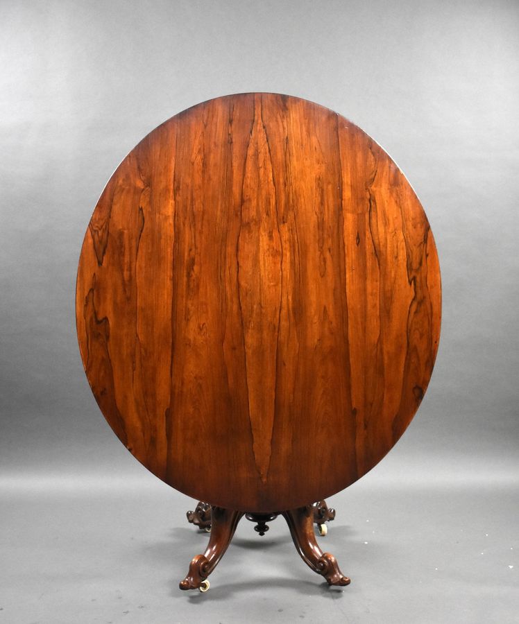 Victorian Rosewood Oval Loo Table