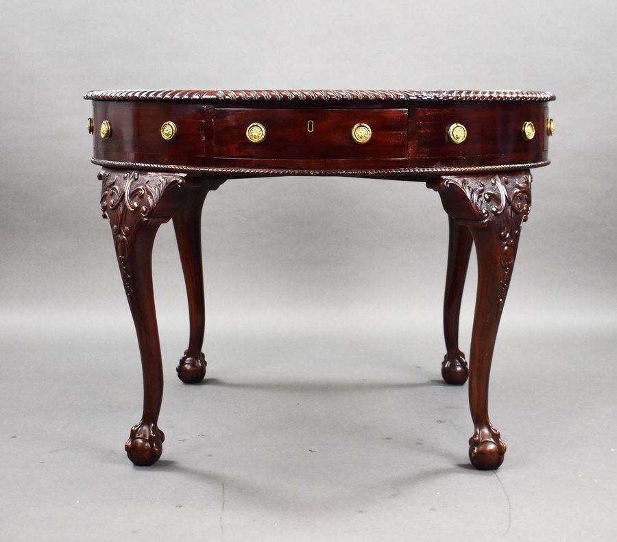 Antique Antique Edwardian Mahogany Drum Table