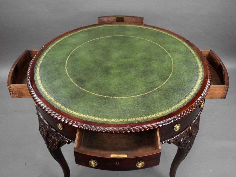 Antique Antique Edwardian Mahogany Drum Table