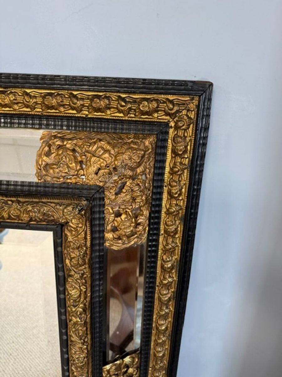 Antique Large Ornate Antique Mirror