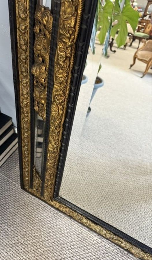 Antique Large Ornate Antique Mirror