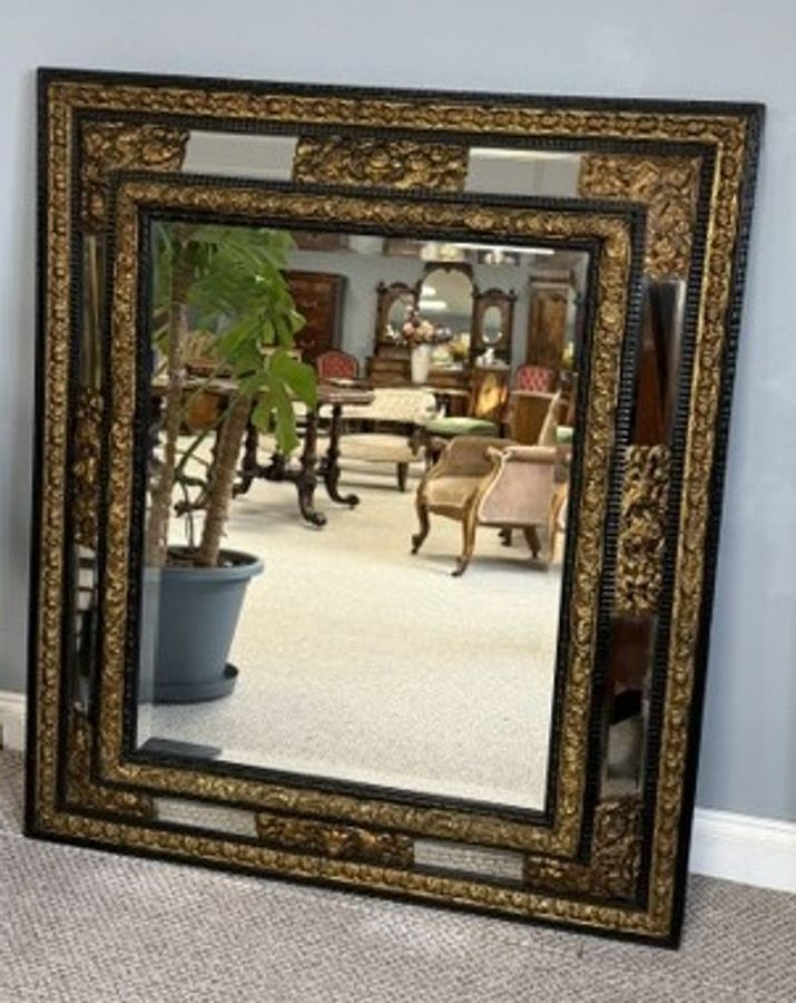 Antique Large Ornate Antique Mirror