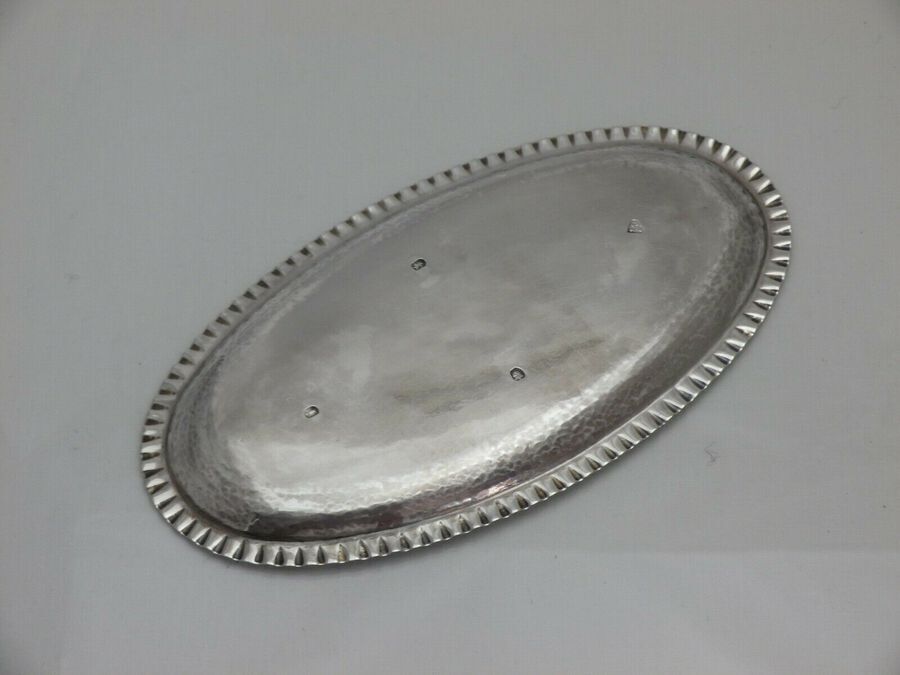 Antique 1784 Georgian Antique Solid Silver Fine Dining Table Spoon Tray Tray (1394-K-ONN