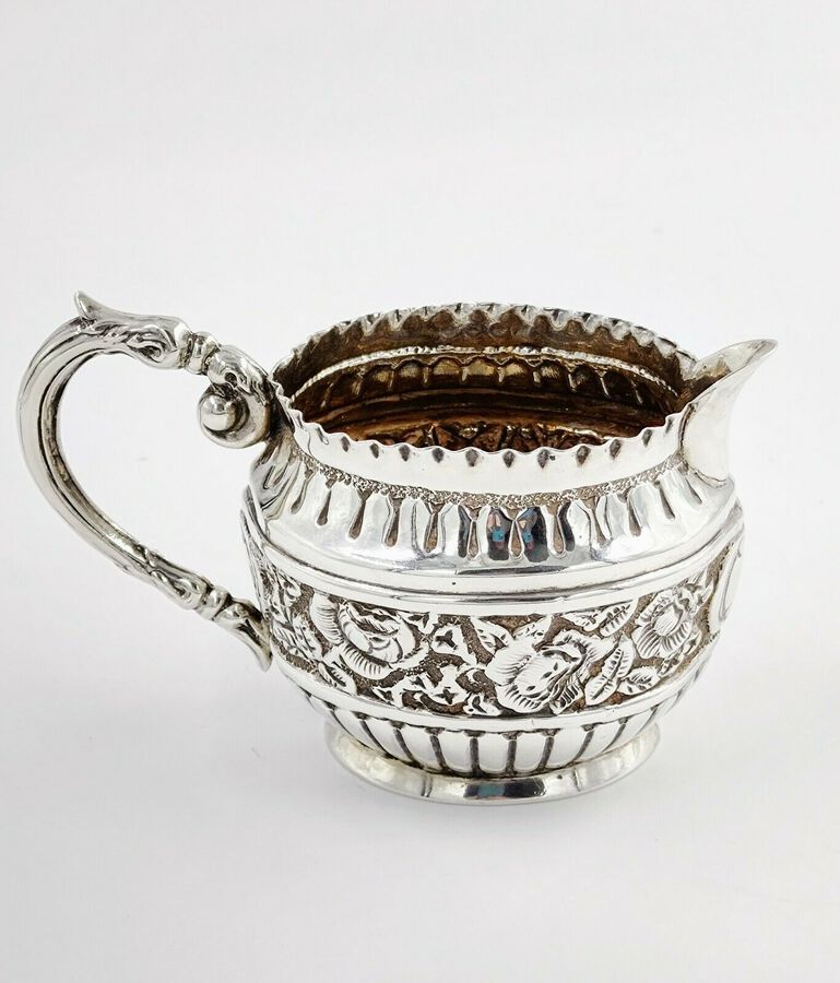 Antique Sterling Solid Silver Small Cream Jug 1898 (2041/9/KSYH)