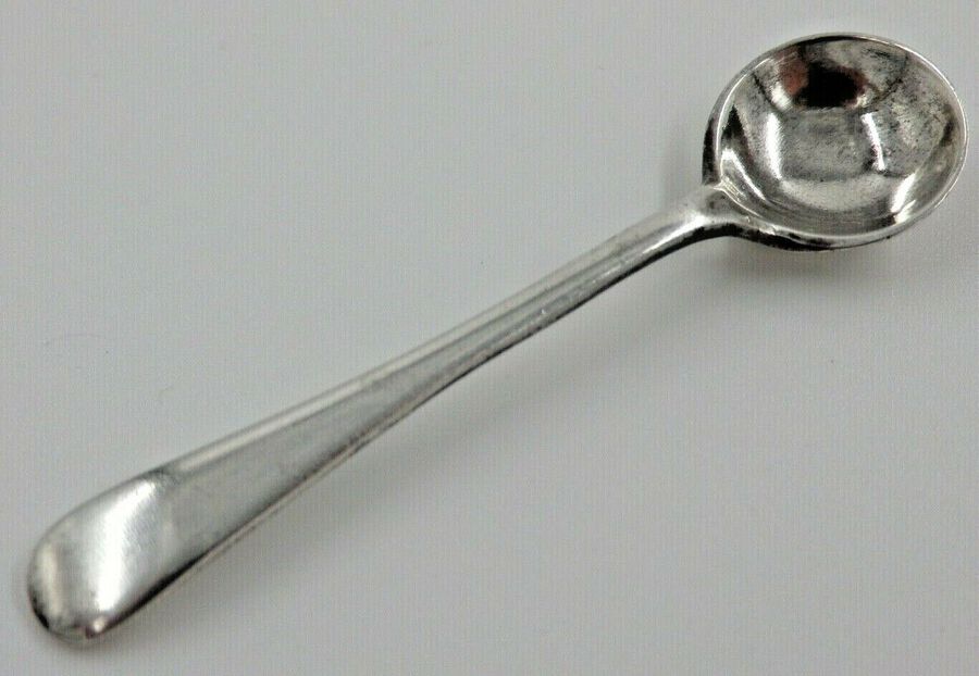 Antique Sterling Solid Silver Salt Spoon  (2004/A/WTQ)
