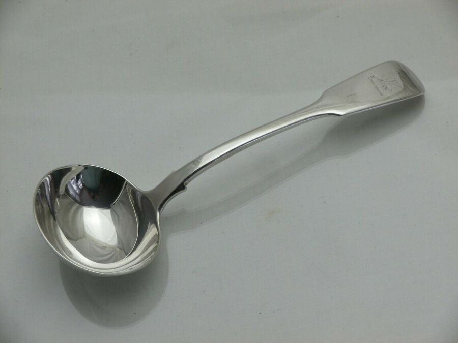 Antique Sterling Solid Silver Sauce Ladle 1846 72g (1529/B/LSY)