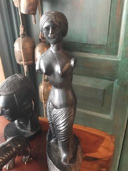 Antique Pure Ebony Statuettes