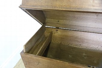 Antique Stunning Solid Oak Blanket Box / Treasure Chest    (Very Large)