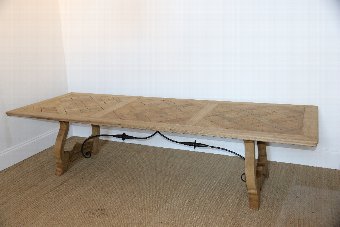 Stunning Versailles Oak Parquet Table (Very Large)