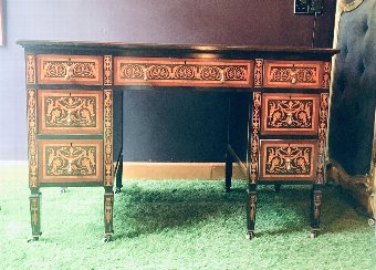 A late 19th century Gillows Langcaster desk. 