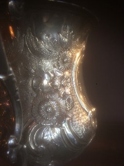 Antique Antique Solid Silver Trophy Goblet By George Unite Birmingham 1869 Weighs 489 G