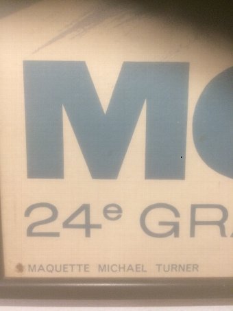 Antique A Original 1966 Monaco Grand Prix Poster Advert  By Michael Turner 