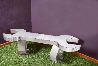 Victoria J Harmsorth  Spanner Table In stainless steel