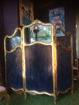 Antique French ladies dressing screen 