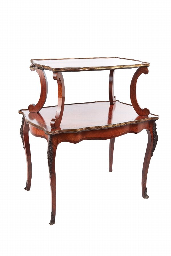 Fine French Kingwood Centre Table / Etagere c.1860