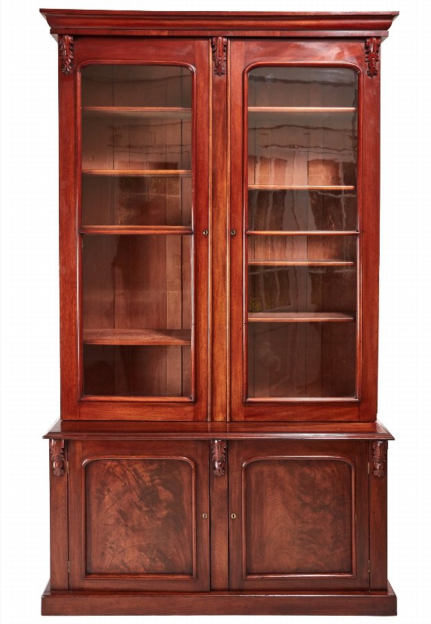 Large Quality Victorian Mahogany Bookcase