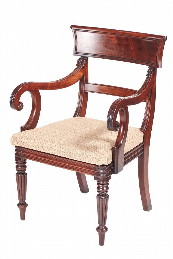 Quality Mahogany Antique William IV Desk Chair
