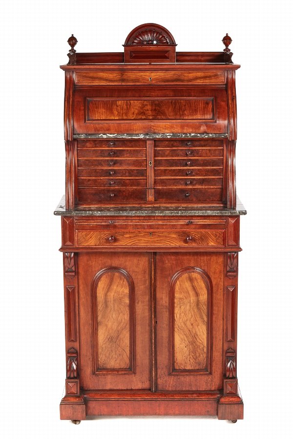 Fantastic Burr Walnut Dentist Cabinet