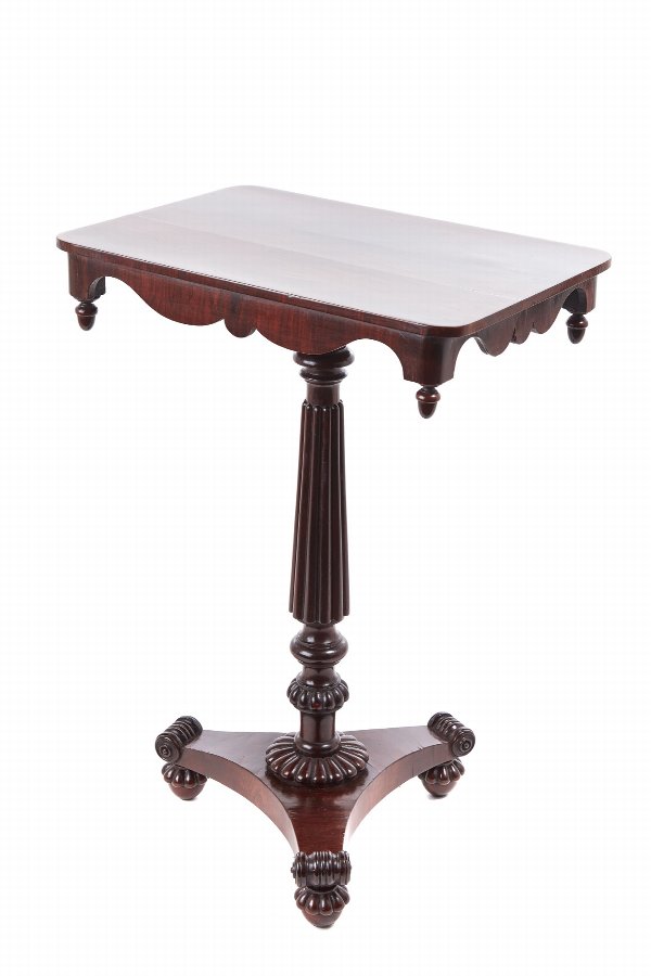 Quality William IV Rosewood Wine / Lamp Table