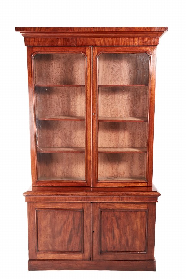 Quality Victorian Mahogany Bookcase c.1860