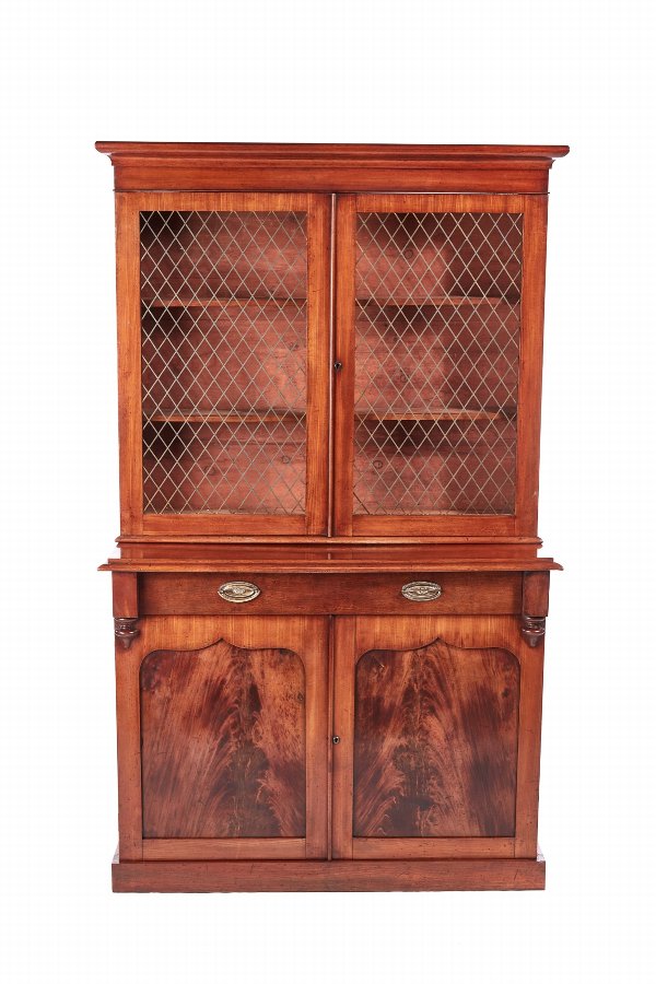 Quality Antique William IV Mahogany Bookcase