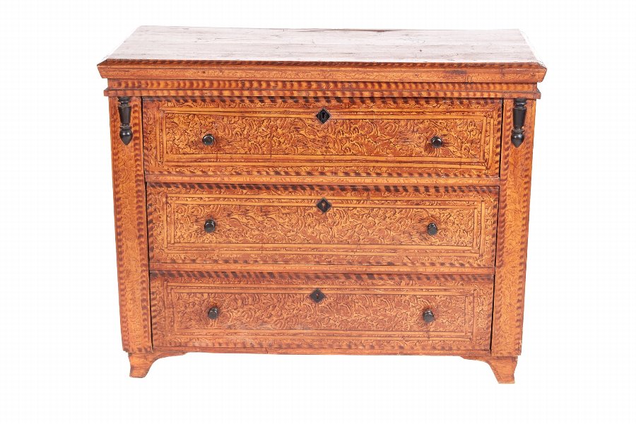 Original Painted Scumbled commode Chest