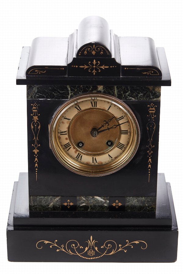 Victorian 8 Day Marble Mantel Clock