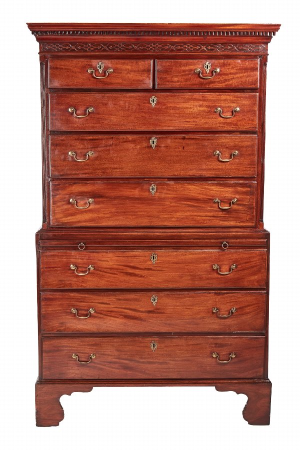 George III Mahogany Chest On Chest